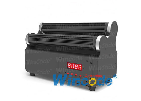 Хорошая цена. RGBW 4 В 1 уличные светодиодные линейные прожекторы 12×10W 4 / 7  каналов с беспроводной батареей онлайн
