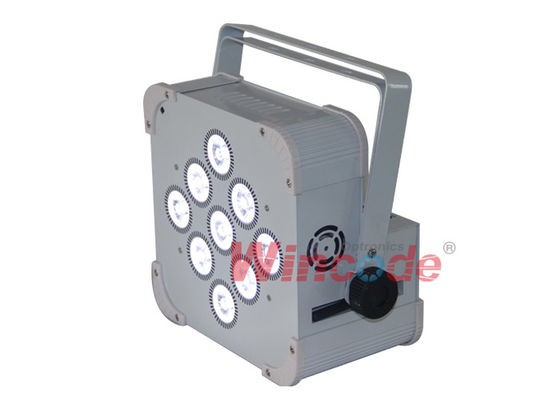 Хорошая цена. RGB Три в одном с батареей Сценальные огни 9 × 6W Беспроводное светодиодное освещение для дискотеки онлайн