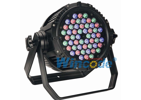 Хорошая цена. Самостоятельное управление LED Par 54 × 3W RGBW водонепроницаемое, профессиональное световое освещение 8 каналов онлайн