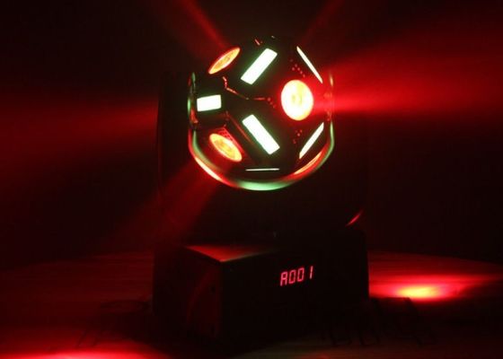 Хорошая цена. 6 x 12 Вт LED RGBW Змеиные глаза Мини многолучевая светодиодная движущаяся голова Дискотека Свет для вечеринки онлайн