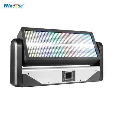 Хорошая цена. 12-сегментный DMX стробоскоп с подвижной головкой 12+12 фазный RGB+W светодиодный стробоскоп 400 Вт для концертных шоу и сценических задников онлайн