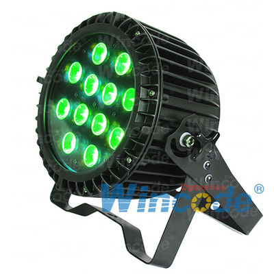 Хорошая цена. 12*15 W 5 В 1 RGBWA Mini Flat LED Par Light Outdoor IP65 60 ° Угол луча онлайн